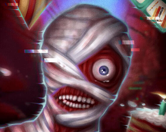 Captain Curly from Mouthwashing