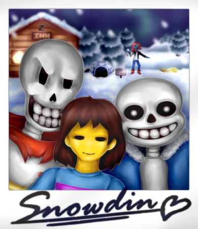 Meanwhile in Snowdin Town...